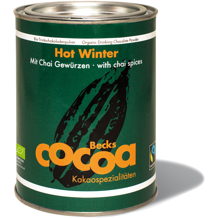 BIO Trinkschokoladenpulver mit Gewürzen Hot Winter von Becks COCOA 250g ...